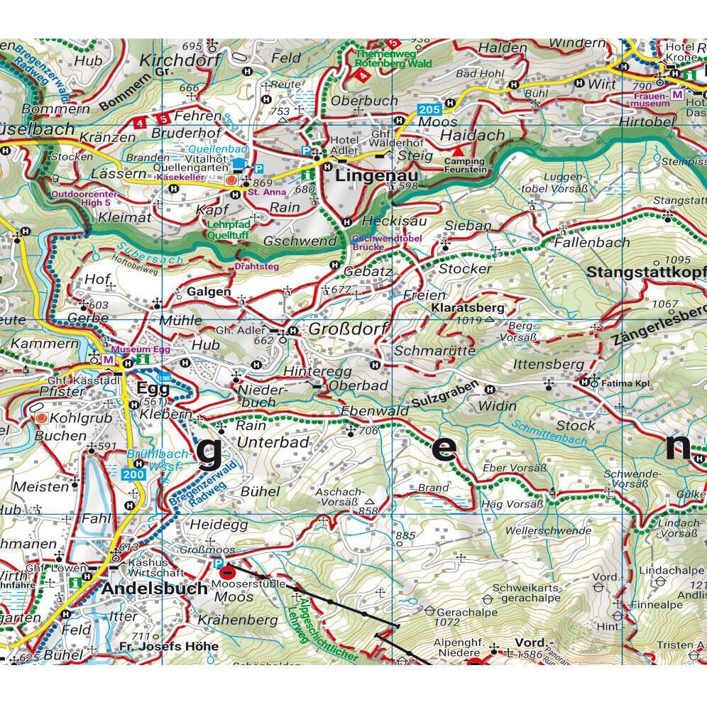 Thumbnail - Kleinwalsertal, Wander-, Rad- und Freizeitkarte 1:35.000, freytag & berndt, WK 5364, Landkarte
