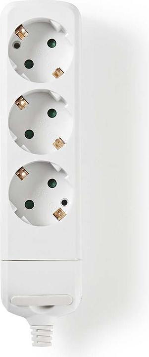 Image du produit Nedis Prise multiple avec Protec cion 3 prises, blanc (1.50 m, CEE 7/7, Type 13)