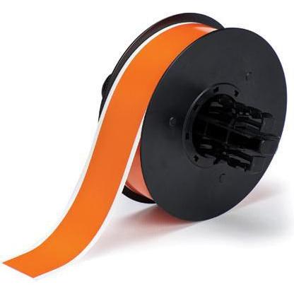 Brady, Etiketten, B30C-1125-595-OR, Hochleistungsvinyl, Orange, glänzend, 28.58 m x 30.48 m, permanent, Endlos