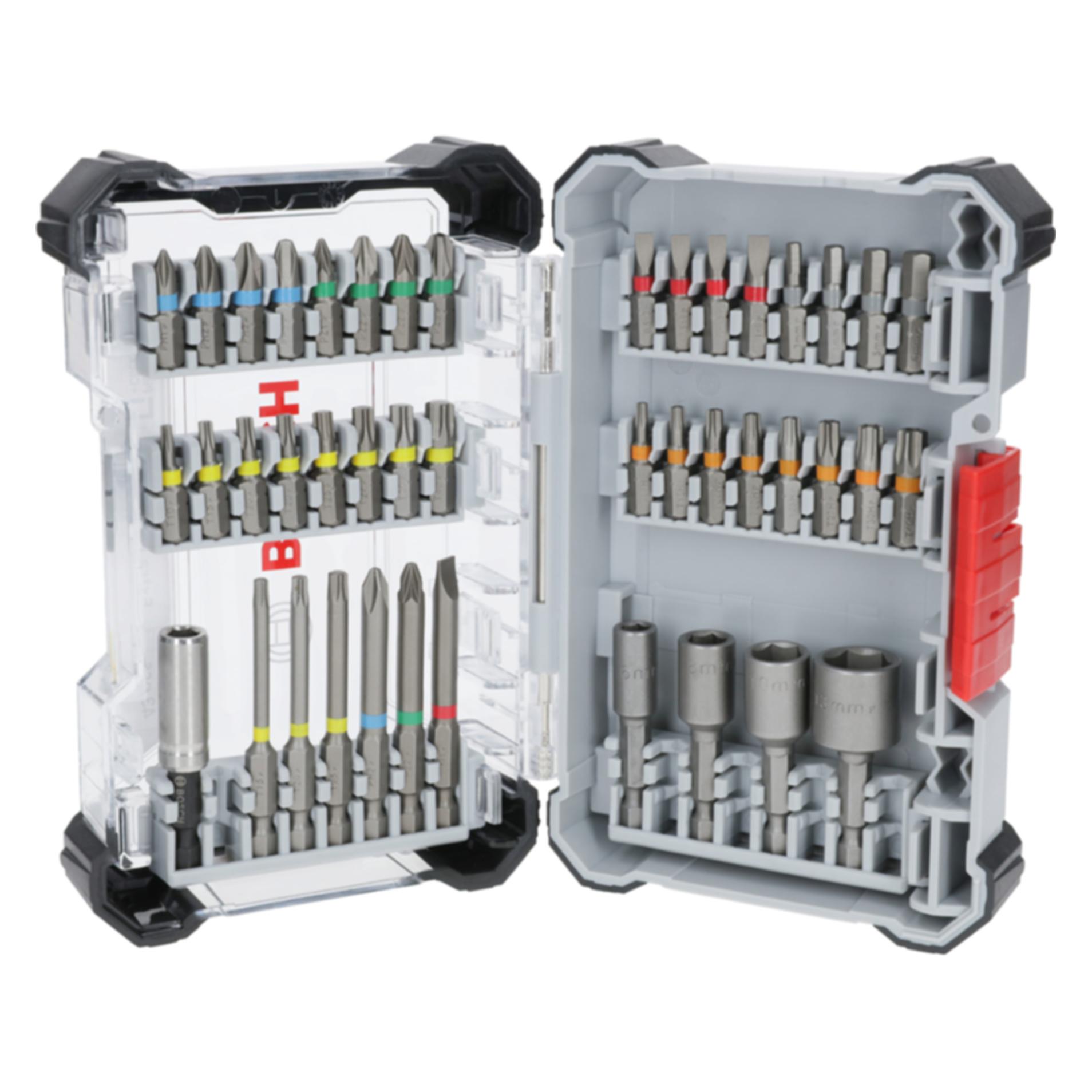 Bosch Professional, Bits, Bit Set Extra Hard (Inbus, Kruis Pozidriv Pz)