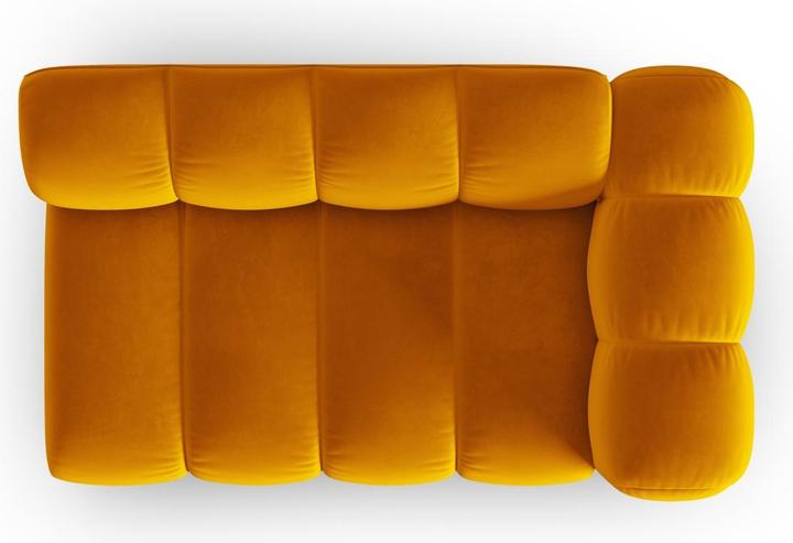 Actual product image Micadoni Velvet Right Modular Sofa, "Lupine", 2 Seats, 145x95x70Made in Europe (2 person sofa)