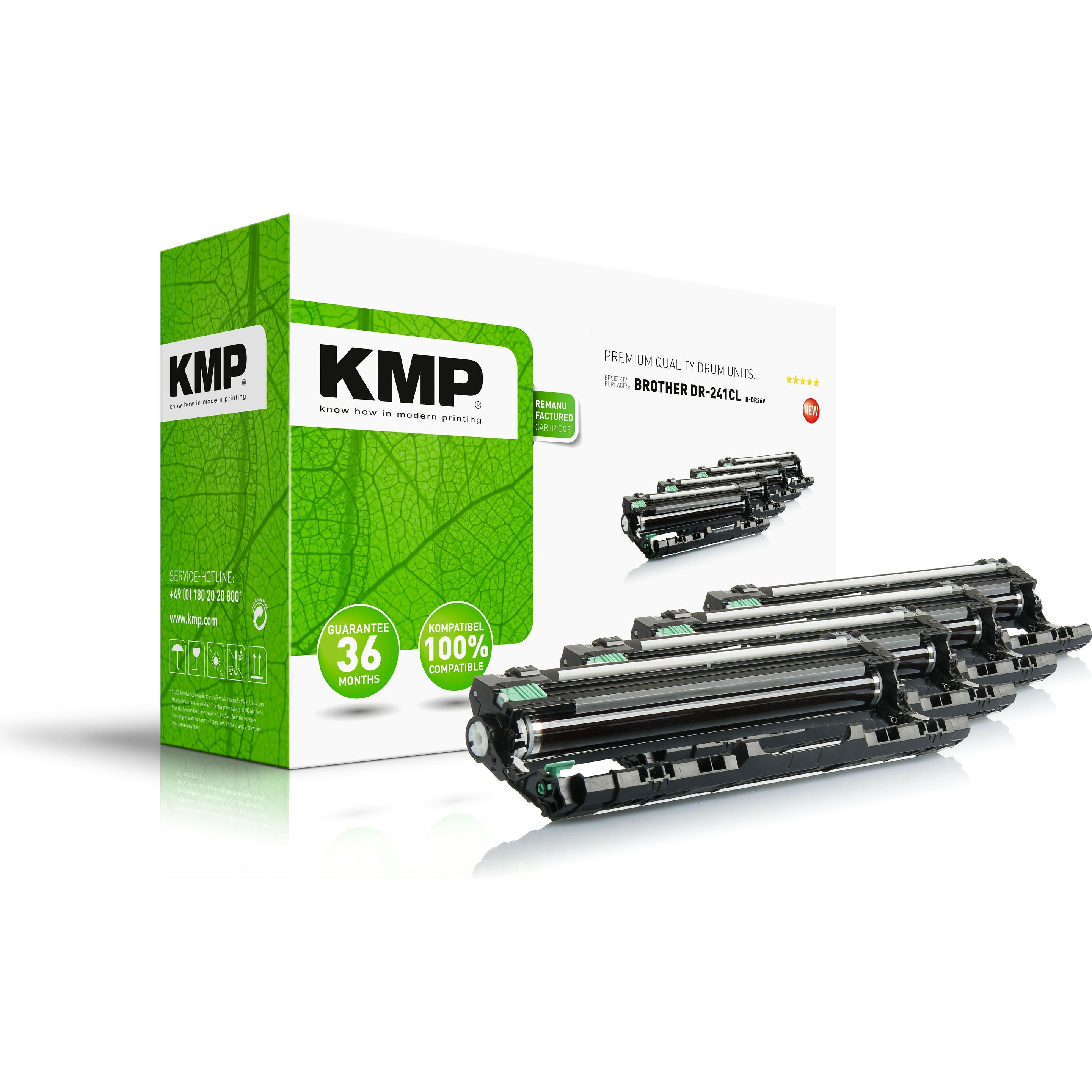 KMP, Toner, Toner ersetzt DR241CL (BK, B, V, Y)