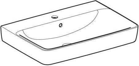 Produktbild Geberit Waschtisch Renova Plan 70 cm wei 501644001 (480 mm, 700 mm)