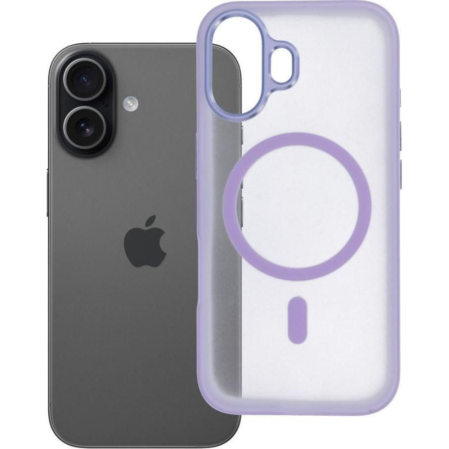 OEM Back panel cover Case for iPhone 17 Flexline Mag Cover compatible with MagSafe purple (Apple iPhone 17), Cover smartphone, Viola