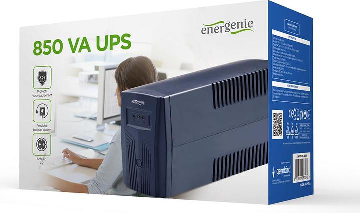 Produktbild Gembird EnerGenie EG-UPS-B850 (850 VA, 510 W, Line-Interaktiv USV)