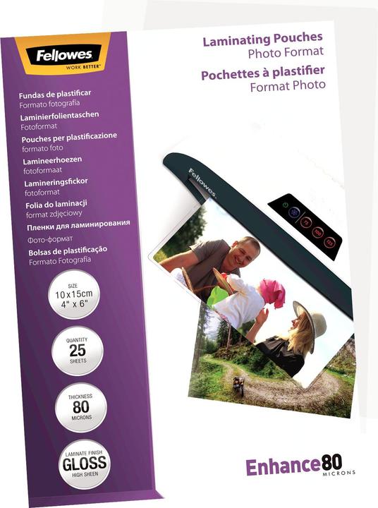 Produktbild Fellowes Enhance 80 (10 x 15 cm, 25 Stück, 80 µm)