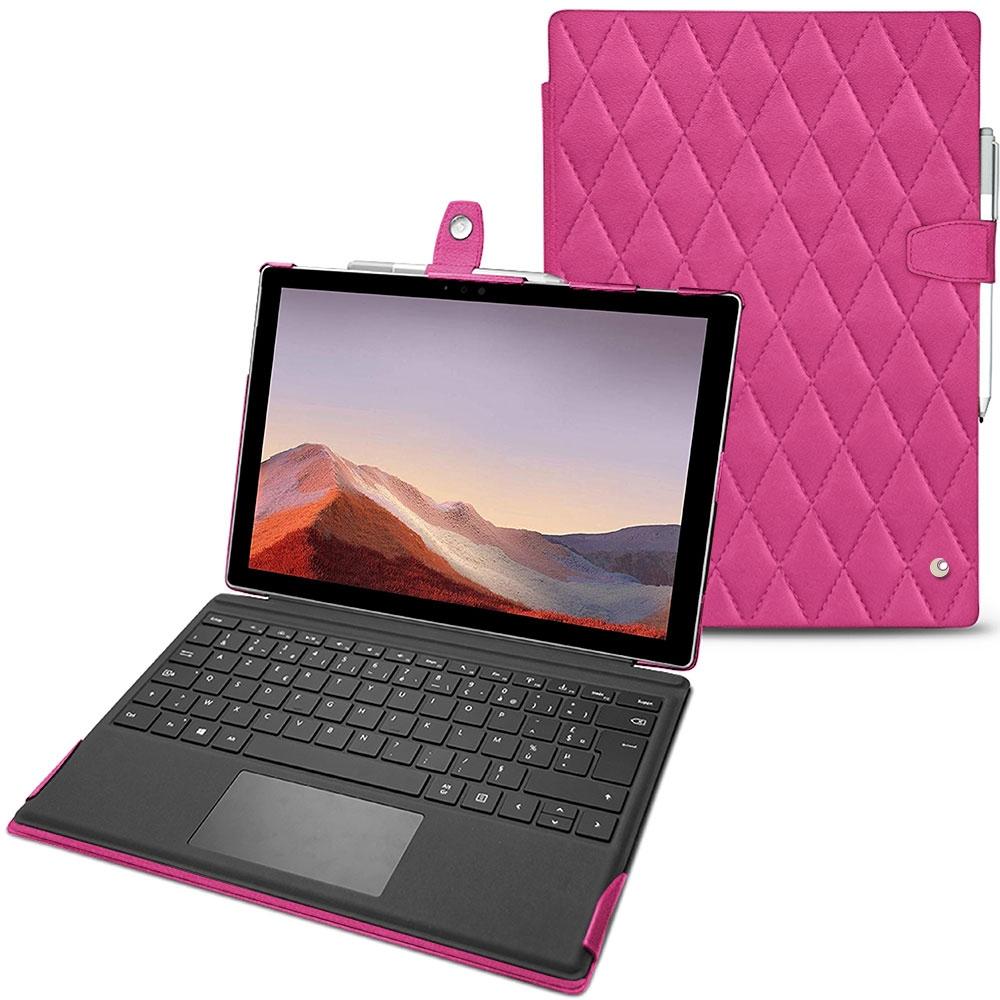 Noreve Lederschutzhülle (Microsoft Surface Pro 7), Tablet Hülle, Rosa