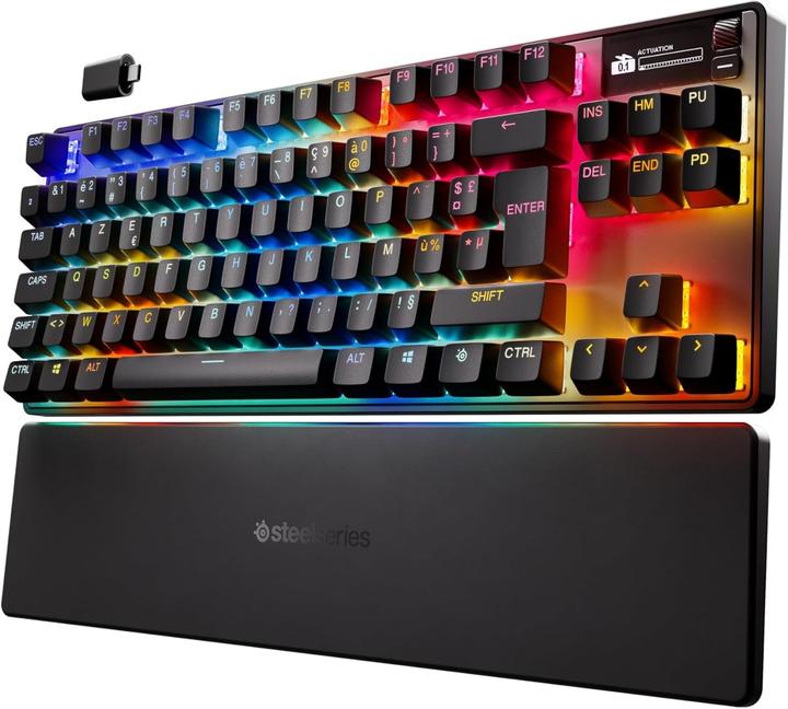 Produktbild SteelSeries Bluetooth-Tastatur apex pro tkl wl gen 3 Azerty Französisch (FR, Kabelgebunden, Kabellos)