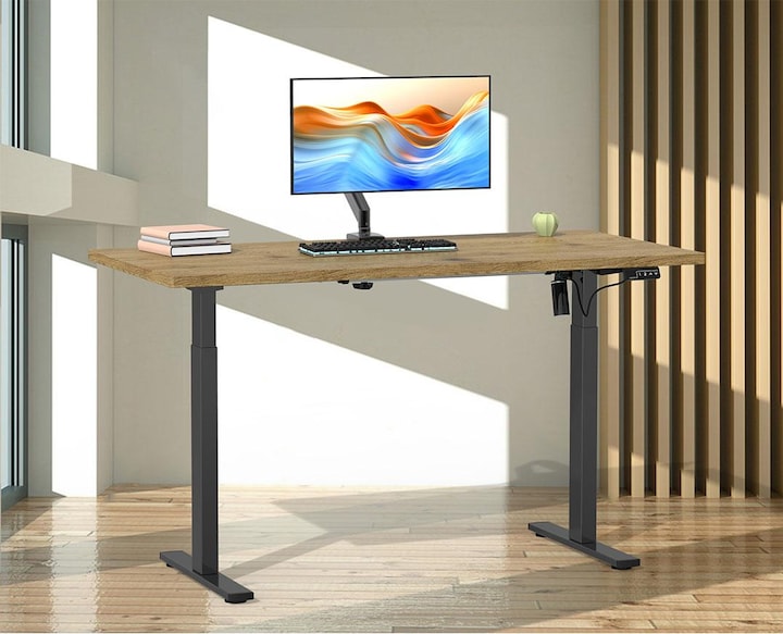 Produktbild VCM Schreibtisch verstellbar Lona 110x80 sw (110 x 80 x 120 cm)