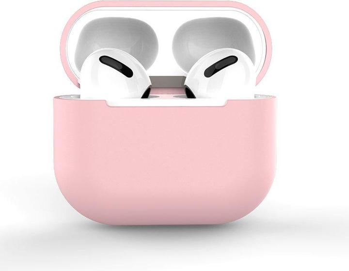 Hurtel Custodia per AirPods 2 / AirPods 1 Custodia per auricolari in silicone morbido rosa (Custodia C) (Manicotto per cuffie)