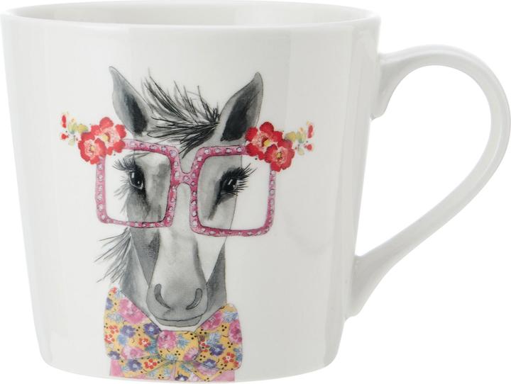 Mikasa Tipperleyhill Horse Print Porcelain Mug, 380ml (380 ml, 1x)