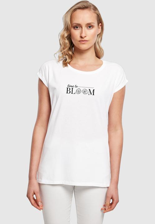 Produktbild Merchcode Ladies Time to bloom - Extended Shoulder Tee - 118693 (M)