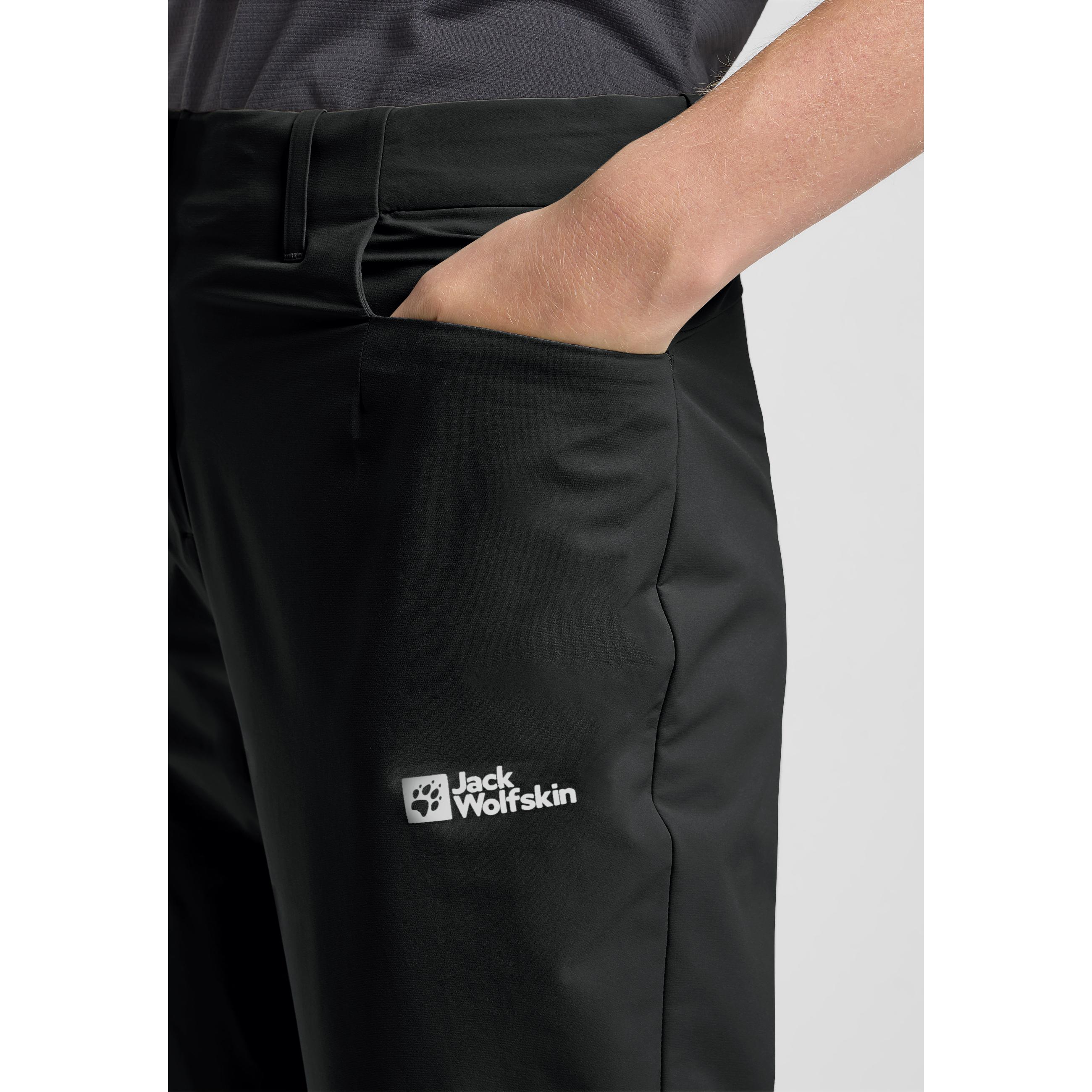 Jack Wolfskin, Damen, Outdoorhose, Prelight Stride Pants W (44), Schwarz, 44