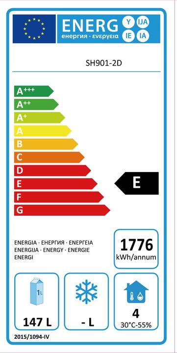 Energie-Label Gastro Hero Kühltisch ECO / Mini - / (230 l)