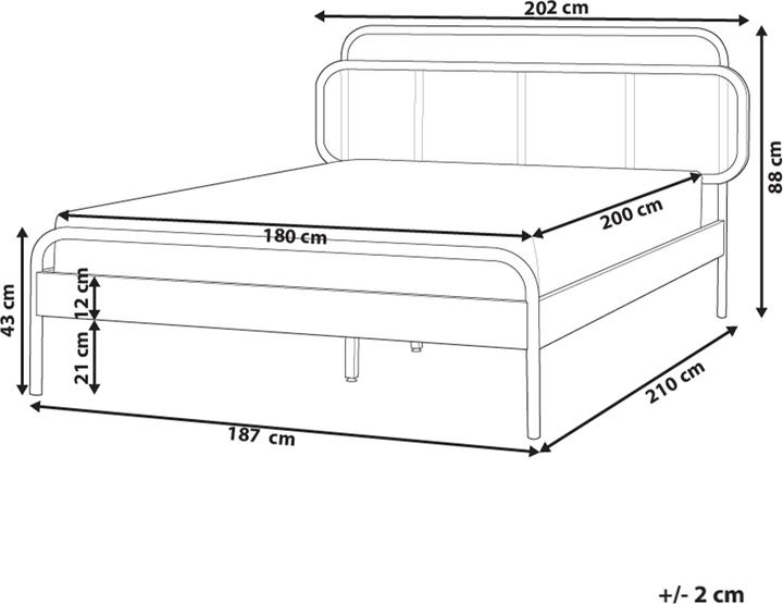 Actual product image Beliani Boussicourt (180 x 200 cm)