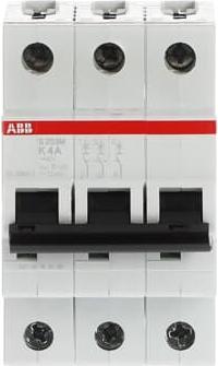 Actual product image ABB S203M-K4 Automatic circuit breaker K-Char.,10kA,4A,3P