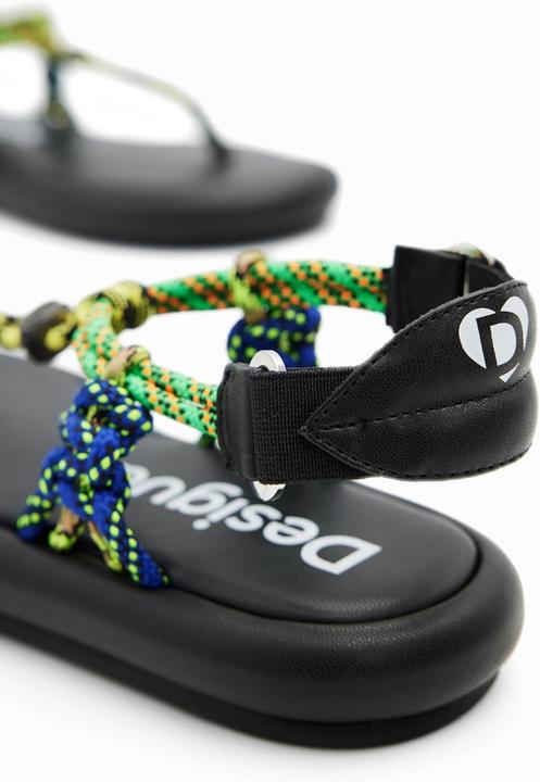 Actual product image Desigual Fabric Flat Sandal (39)