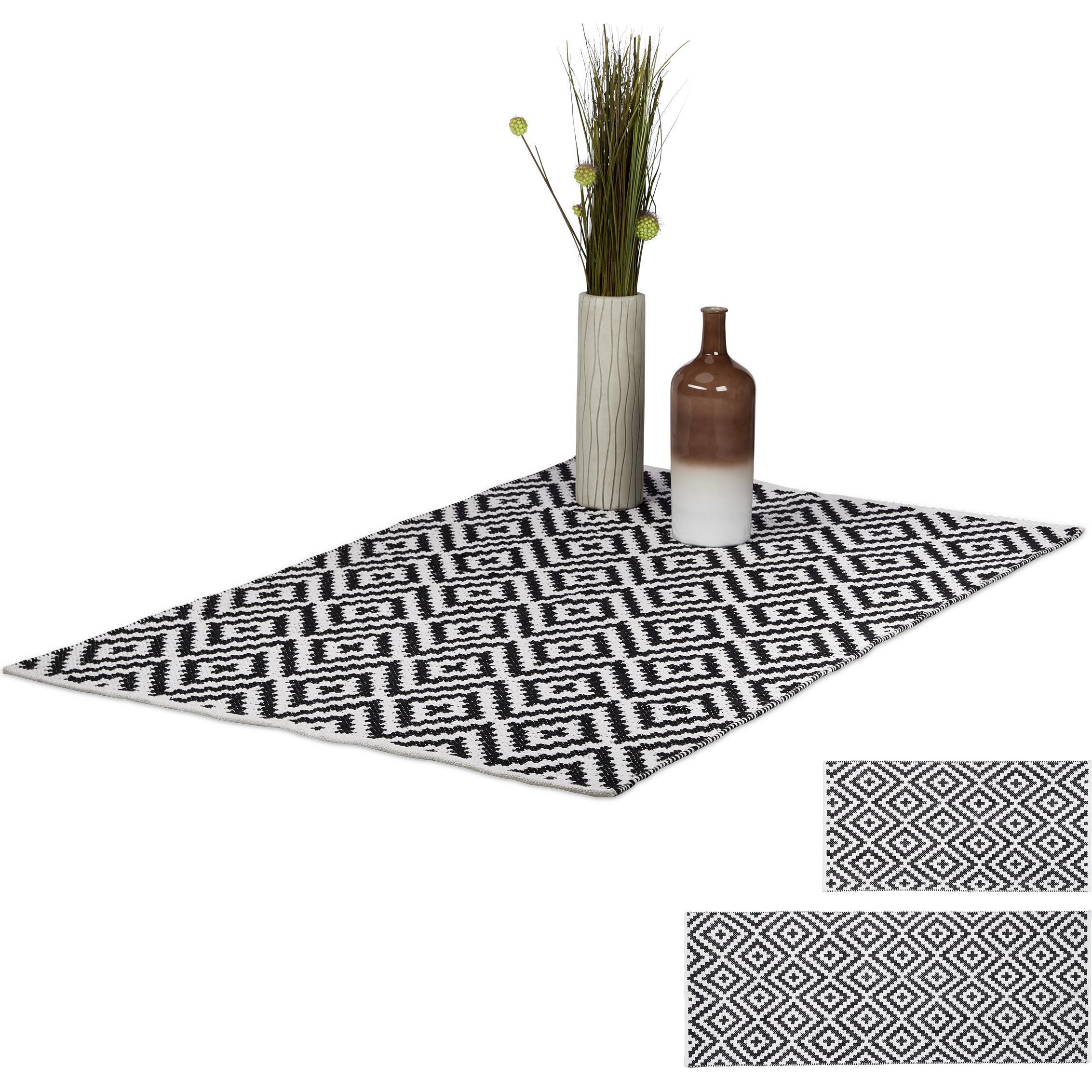 Relaxdays, Teppich, Teppich (70 x 140 x 1 cm)