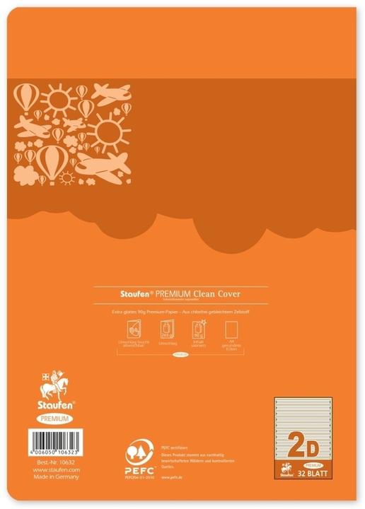 Image du produit Staufen Cahier A4 32BL Lin.2 ligné (A4, À rayures, Couverture souple)