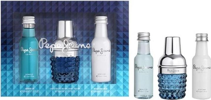 Actual product image Pepe Jeans set For Him eau de toilette 30 ml + after shave 50 ml + shower gel 50 ml (Perfume set)