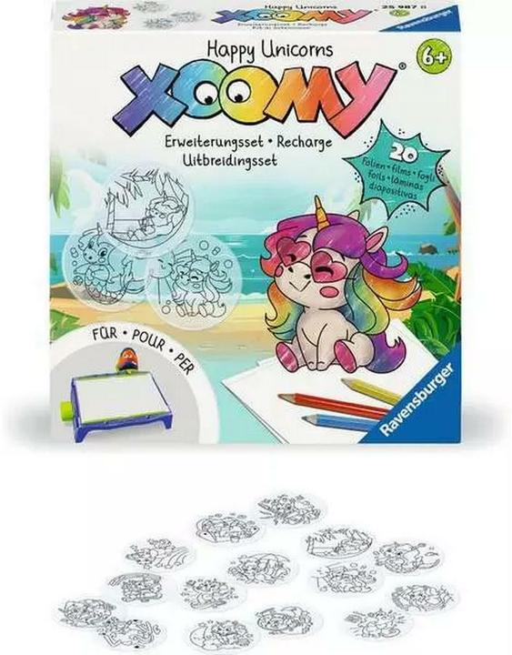Produktbild Ravensburger Xoomy Erweiterungsset Happy Unicorns 25987 - Erweiterungsset für den Xoomy Midi oder
