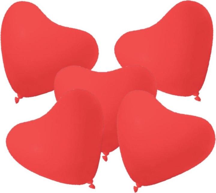 Produktbild Herzluftballons - Rot (5St.) (5 x)
