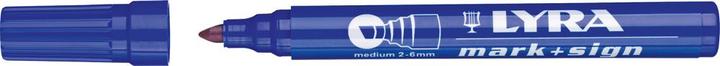 Actual product image Lyra Permanent marker 111 Line width 2-6 mm blue slanted tip (Blue, 6 mm, 10 x)