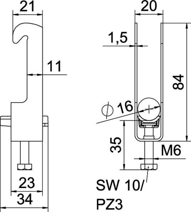 Actual product image OBO Bettermann OBO U-clamp