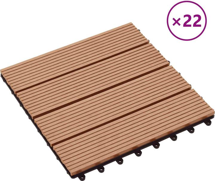 Produktbild vidaXL Terrassenfliese (22x, 30 x 30 cm)