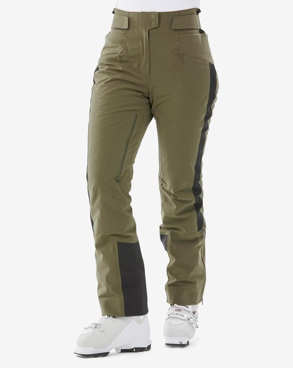 Actual product image Wedze Women's breathable ski trousers with freedom of movement - 980 khaki (42)