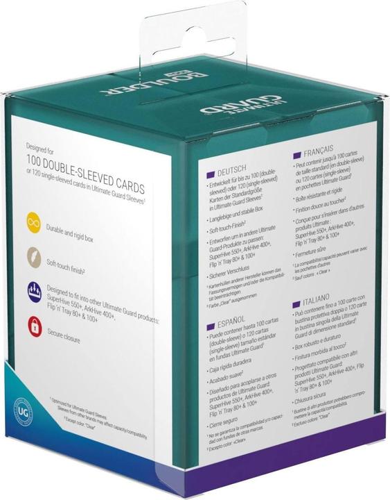 Image du produit Ultimate Guard UGD010696 - Boîte de cartes Boulder - 100+ cartes, taille standard, malachite