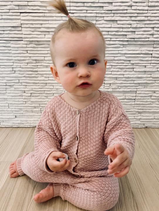 Actual product image Maylily Bamboo knitwear set Pearl