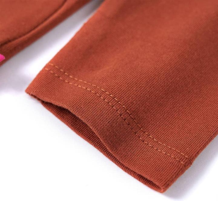 Produktbild VidaXL Kinder-Langarmshirt Cognac 140,Material: 95 % Baumwolle. 5 (140)