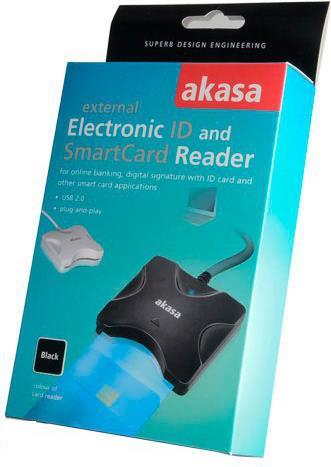Immagine prodotto Akasa Lettore di SmartCard AK-CR-03BKV2 (USB 2.0)