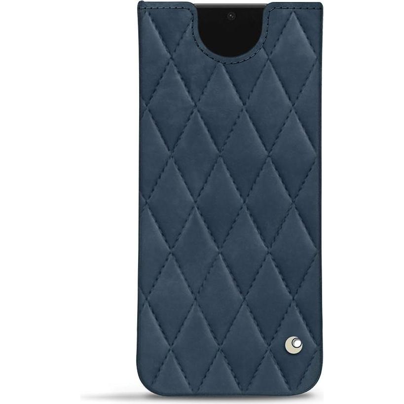 Noreve Lederschutzhülle Samsung Galaxy S21 FE (Samsung Galaxy S21 FE), Smartphone Hülle, Blau