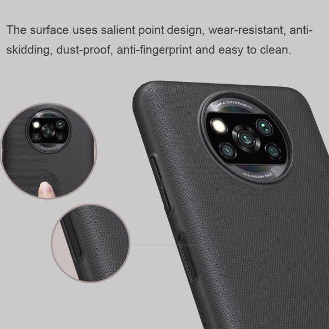 Actual product image Nillkin Super Frosted Shield Series (Xiaomi Poco X3 NFC)