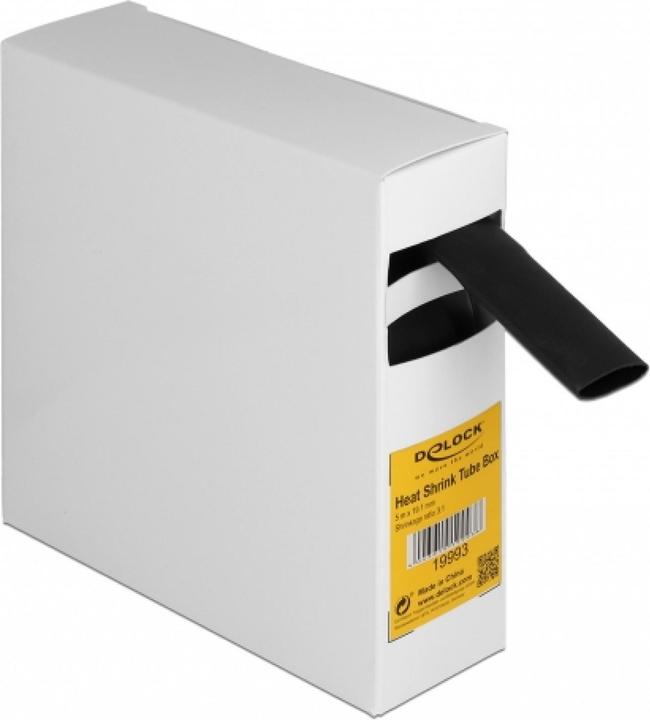 Image du produit Delock Gaine thermorétractable Box, avec adhésif interne, taux de rétrécissement 3:1, 5 m x 19,1 mm noir (1 x)