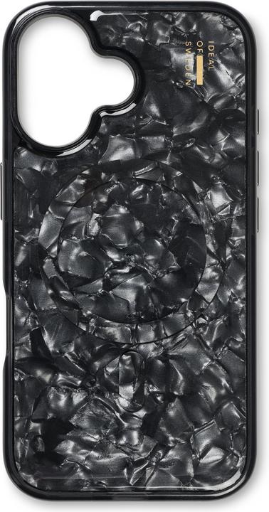 Actual product image iDeal Of Sweden Magsafe Designer Hard-Cover Pearlised Black (Apple iPhone 16 Plus)