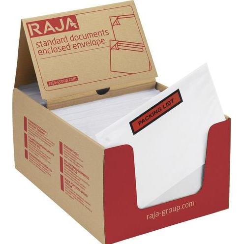 Raja, Dokumententasche, Dokumententasche PCL16 165 mm Polyethylen, Silikonpapier