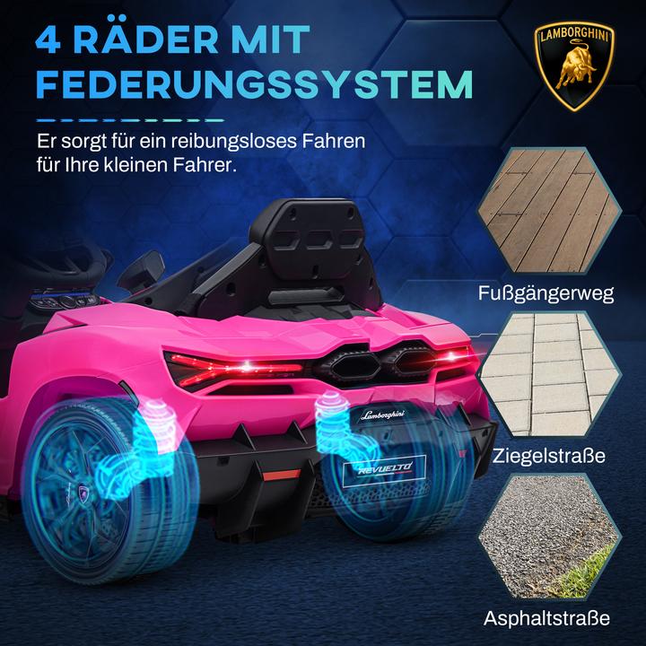 Actual product image Aiyaplay Kinder Elektroauto Kunststoff, Stahl Rosa