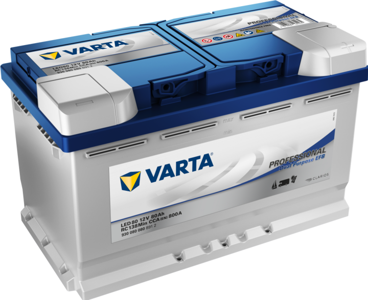 Produktbild Varta LED80 Professional DP EFB 80AH Batterie (12 V, 80 Ah)