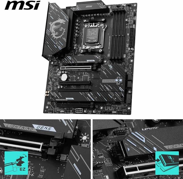 Image du produit MSI X870 GAMING PLUS WiFi (AM5, AMD X870, ATX)