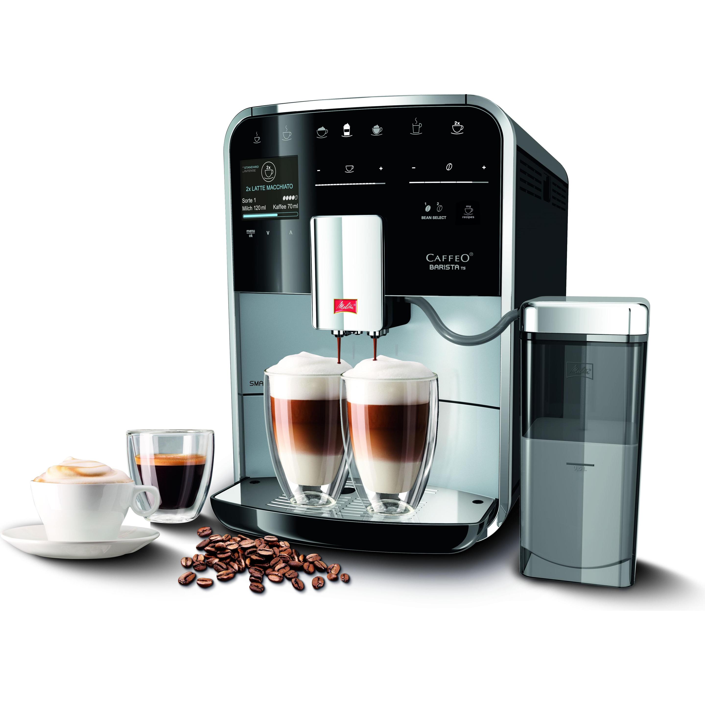 Thumbnail - Melitta Barista TS Smart, Kaffeevollautomat, Schwarz, Silber