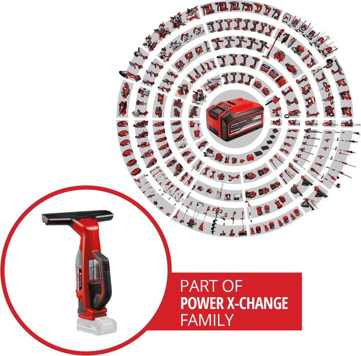 Productafbeelding Einhell Accu raamstofzuiger " BRILLIANTO " 18V Power X-Change solo unit