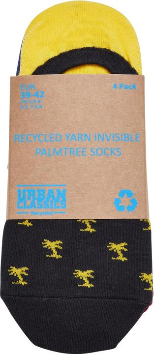 Image du produit Urban Classics Reccyled Yarn Invisbile Palmtree Chaussettes 4-Pack (paquet de 4, 43 - 46)