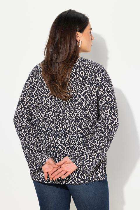 Produktbild Ulla Popken Bluse, gesmokt, Rundhals, ausgestellter Langarm (58)