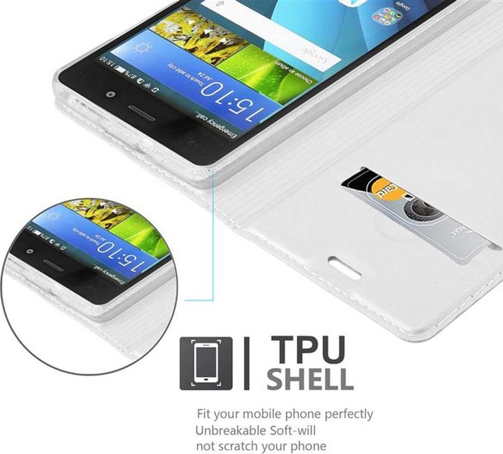 Actual product image Cadorabo Book Classy Style Cover (Huawei P8 Lite)