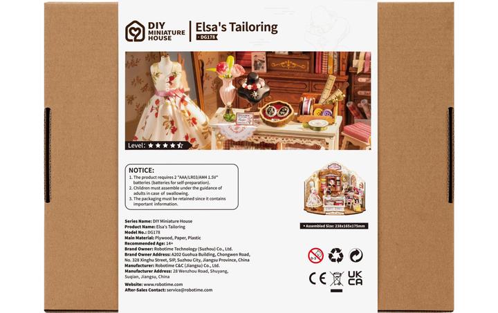Produktbild Robotime Modellbausatz 'Elsa's Tailoring'