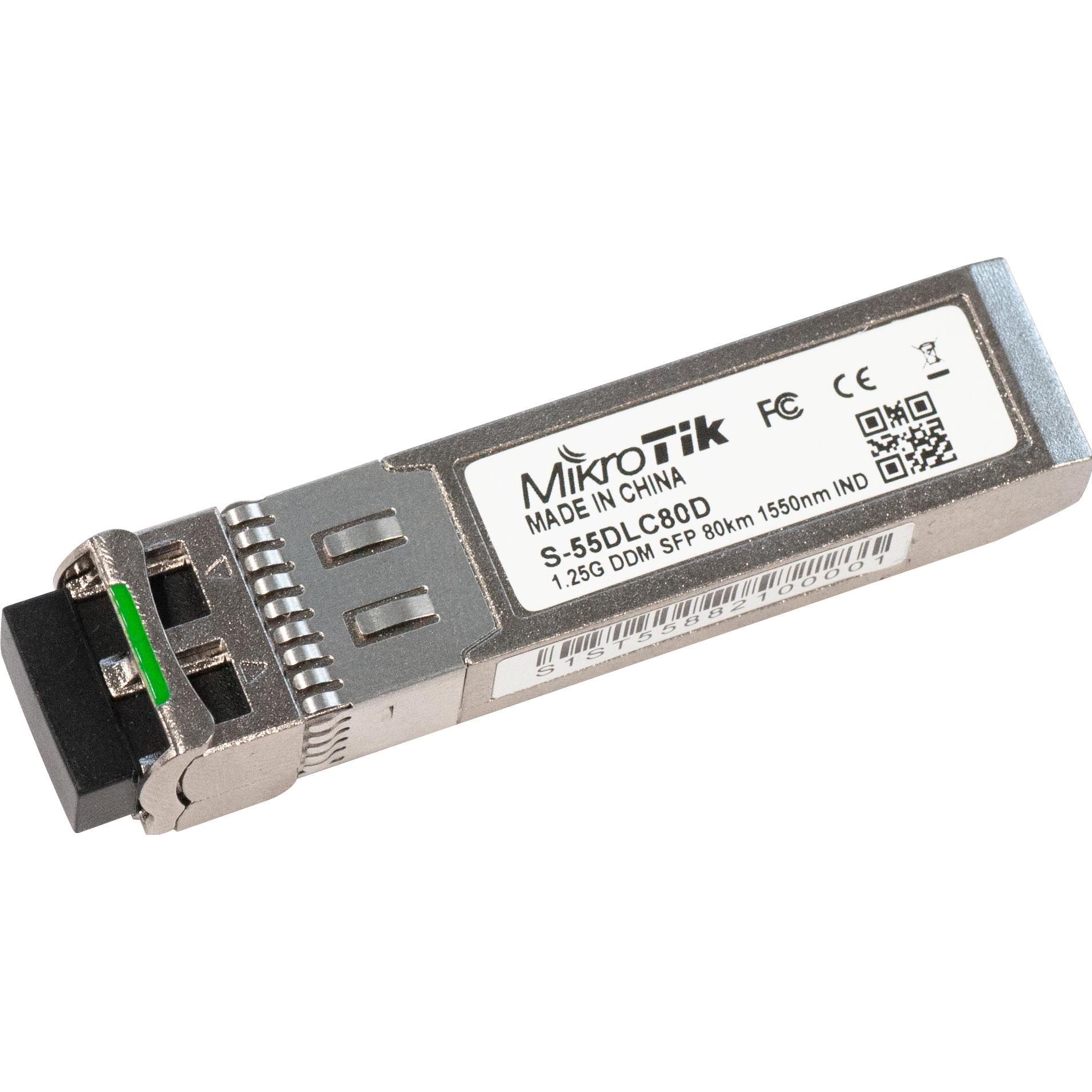 Thumbnail - MikroTik SFP LX Modul: S-55DLC80D, Transceiver