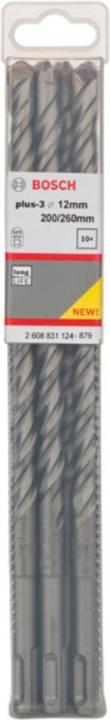 Actual product image Bosch Hausgeräte Hammerbohrer plus-3 12x200x260mm 10 Stk. (12)